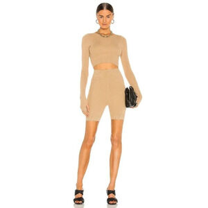 Atoir Noah Knit Shorts in Sepia X-Small New AS-IS Womens Biker Hot Neutral